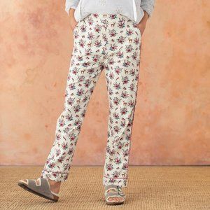 Sundance Catalog two piece long Pant & Top pajama Set - Large